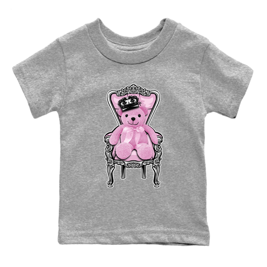 4s Retro Orchid shirts to match jordans Royal Bear sneaker match tees Air Jordan 4 WMNS Orchid match shoes to clothes SNRT Sneaker Tees Youth Baby Heather Grey 2 tee