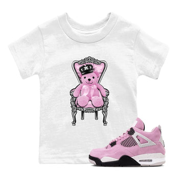 4s Retro Orchid shirts to match jordans Royal Bear sneaker match tees Air Jordan 4 WMNS Orchid match shoes to clothes SNRT Sneaker Tees Youth Baby White 1 tee