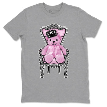 4s Retro Orchid shirts to match jordans Royal Bear sneaker match tees Air Jordan 4 WMNS Orchid match shoes to clothes SNRT Sneaker Tees unisex cotton Heather Grey 2 shirts