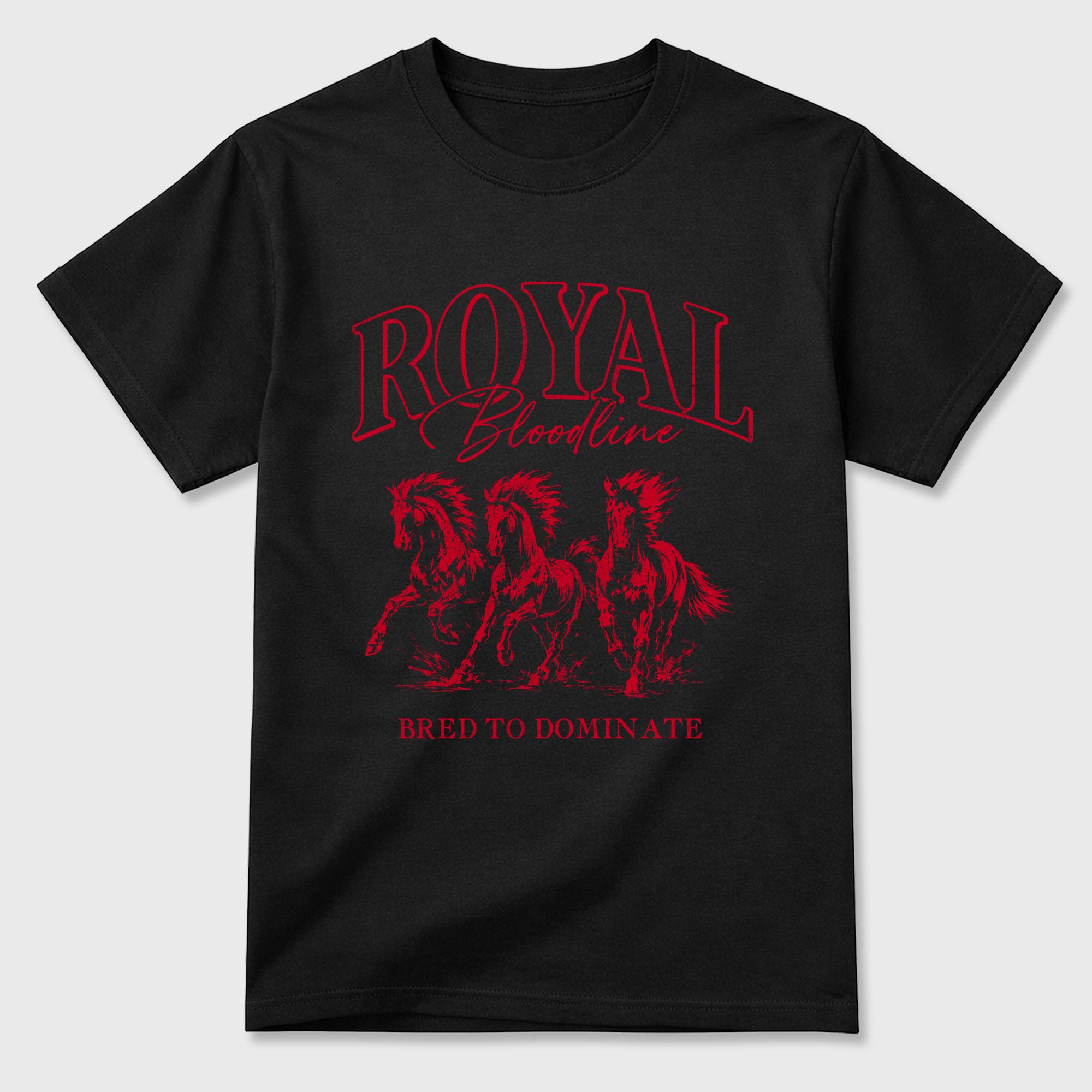 Royal Bloodline Graphic T-Shirt sneaker match tee designed for the Air Jordan 12 Retro Bloodline, featuring coordinated color options for a perfect streetwear match. Black 2 shirt.