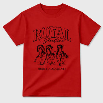 Royal Bloodline Graphic T-Shirt sneaker match tee designed for the Air Jordan 12 Retro Bloodline, featuring coordinated color options for a perfect streetwear match. Red 2 shirt.