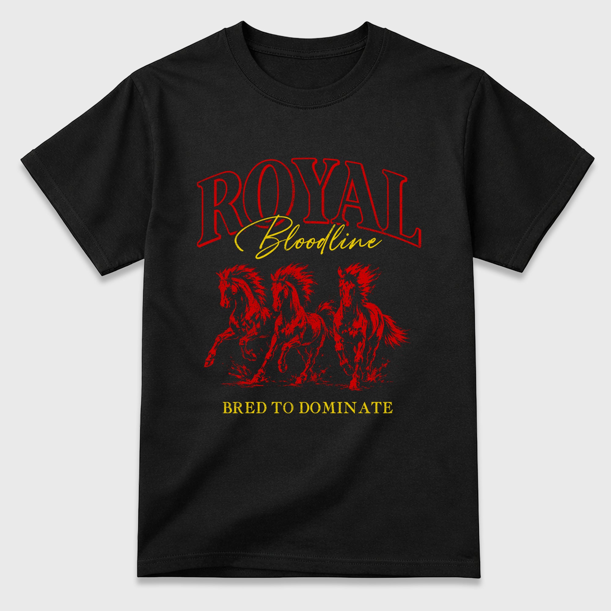 Royal Bloodline Graphic T-Shirt featuring original streetwear artwork designed to match the Air Jordan 14 Challenge Red. Black 2 Graphic T-Shirt.