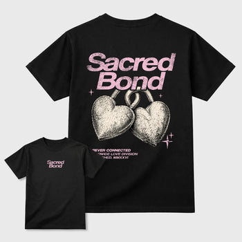 Sacred Bond sneaker match t-shirt styled to complete your sneaker outfitwith the AJ4 Iced Carmine, shown in Black.
