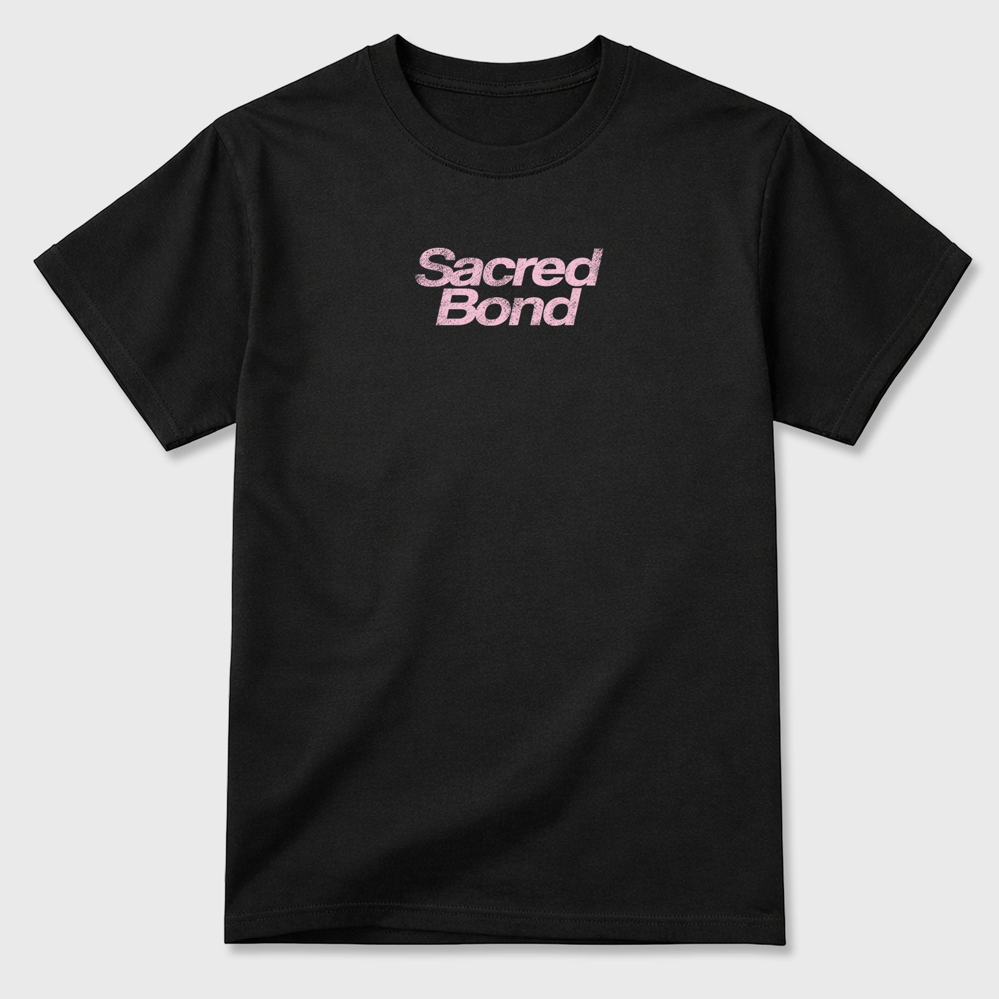 Sacred Bond sneaker match t-shirt styled to complete your sneaker outfitwith the AJ4 Iced Carmine, shown in Black.