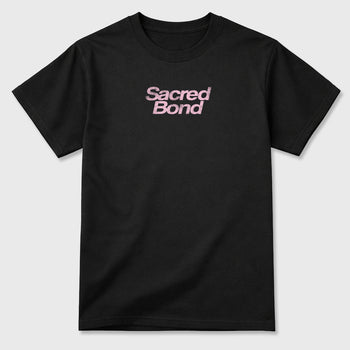 Sacred Bond sneaker match t-shirt styled to complete your sneaker outfitwith the AJ4 Iced Carmine, shown in Black.