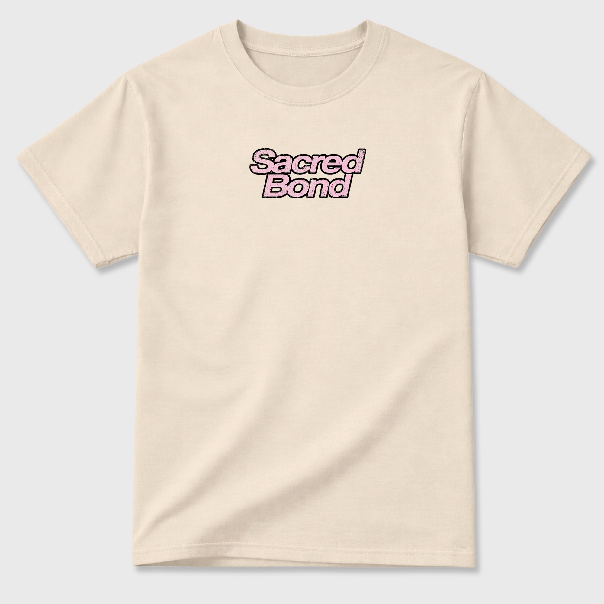 Sacred Bond sneaker match t-shirt styled to complete your sneaker outfitwith the AJ4 Iced Carmine, shown in Natural.
