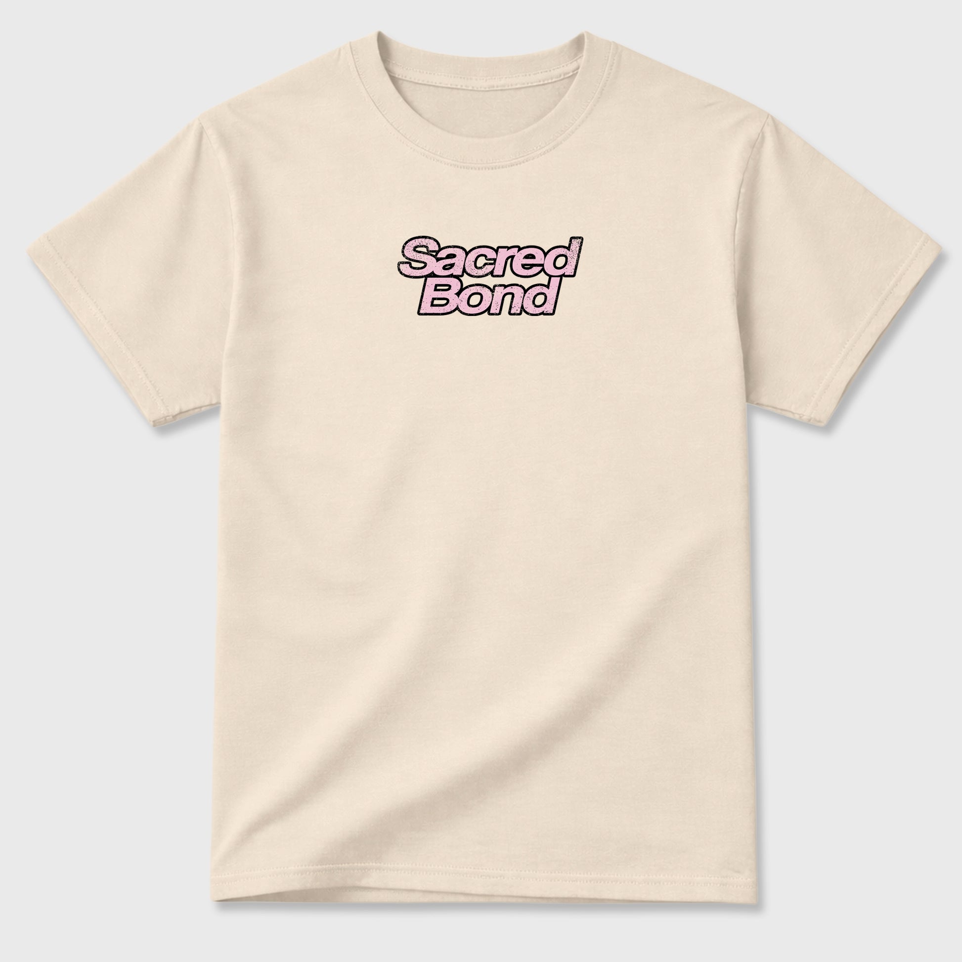 Sacred Bond sneaker match t-shirt styled to complete your sneaker outfitwith the AJ4 Iced Carmine, shown in Natural.