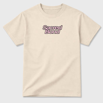 Sacred Bond sneaker match t-shirt styled to complete your sneaker outfitwith the AJ4 Iced Carmine, shown in Natural.