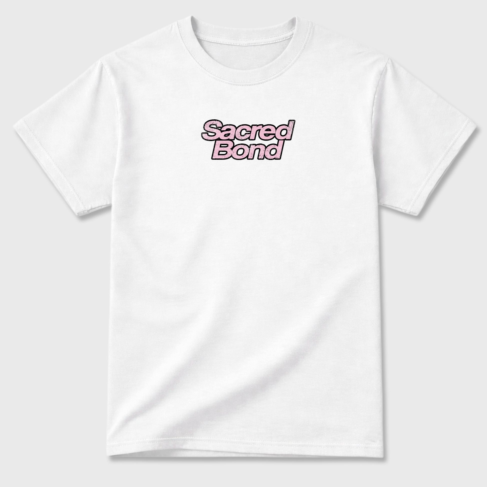 Sacred Bond sneaker match t-shirt styled to complete your sneaker outfitwith the AJ4 Iced Carmine, shown in White.