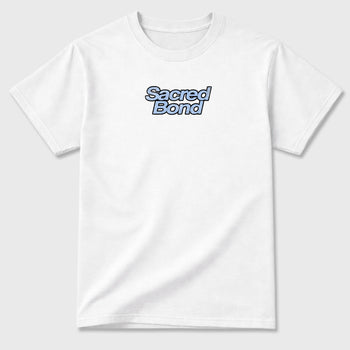 Sacred Bond sneaker match t-shirt styled to complete your sneaker outfitwith the AJ5 White Metallic, shown in White.