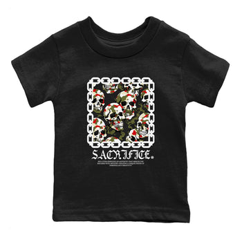 1s Travis Scott Medium Olive shirts to match jordans Sacrifice sneaker match tees Air Jordan 1 Travis Scott Medium Olive SNRT Sneaker Tees streetwear brand Baby and Youth Black 2 cotton tee
