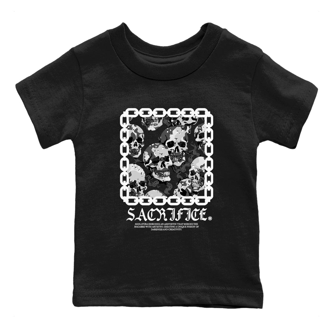 AJ1 Wolf Grey shirts to match jordans Sacrifice sneaker match tees Air Jordan 1 Wolf Grey SNRT Sneaker Tees streetwear brand Baby and Youth Black 2 cotton tee