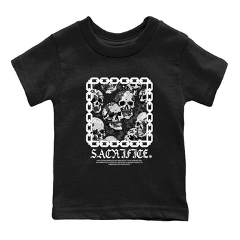 AJ1 Wolf Grey shirts to match jordans Sacrifice sneaker match tees Air Jordan 1 Wolf Grey SNRT Sneaker Tees streetwear brand Baby and Youth Black 2 cotton tee