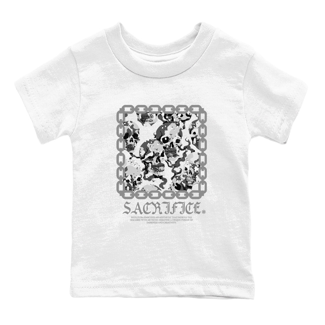 AJ1 Wolf Grey shirts to match jordans Sacrifice sneaker match tees Air Jordan 1 Wolf Grey SNRT Sneaker Tees streetwear brand Baby and Youth White 2 cotton tee