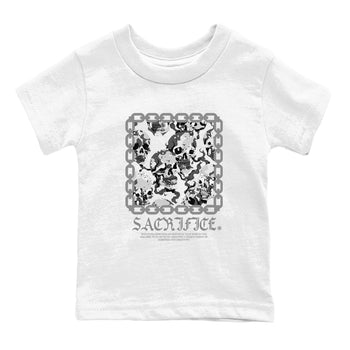 AJ1 Wolf Grey shirts to match jordans Sacrifice sneaker match tees Air Jordan 1 Wolf Grey SNRT Sneaker Tees streetwear brand Baby and Youth White 2 cotton tee