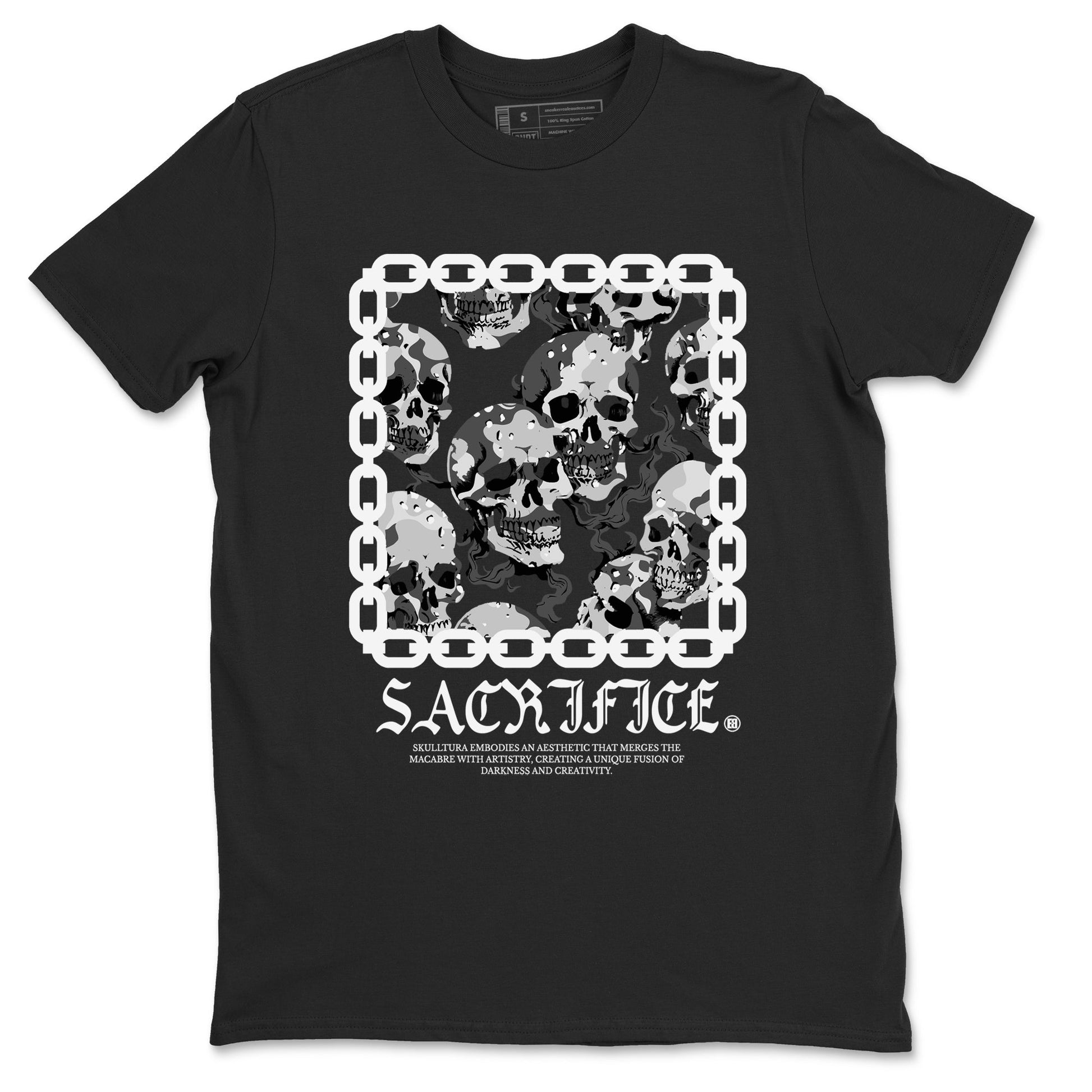 AJ1 Wolf Grey shirts to match jordans Sacrifice sneaker match tees Air Jordan 1 Wolf Grey SNRT Sneaker Tees streetwear brand Black 2 unisex cotton tee