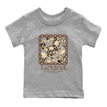 3s Desert Camo shirts to match jordans Sacrifice sneaker match tees Air Jordan 3 Desert Camo SNRT Sneaker Tees streetwear brand Baby and Youth Heather Grey 2 cotton tee