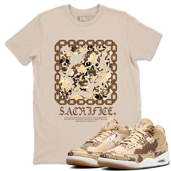 3s Desert Camo shirts to match jordans Sacrifice sneaker match tees Air Jordan 3 Desert Camo SNRT Sneaker Tees streetwear brand Sand 1 unisex cotton tee