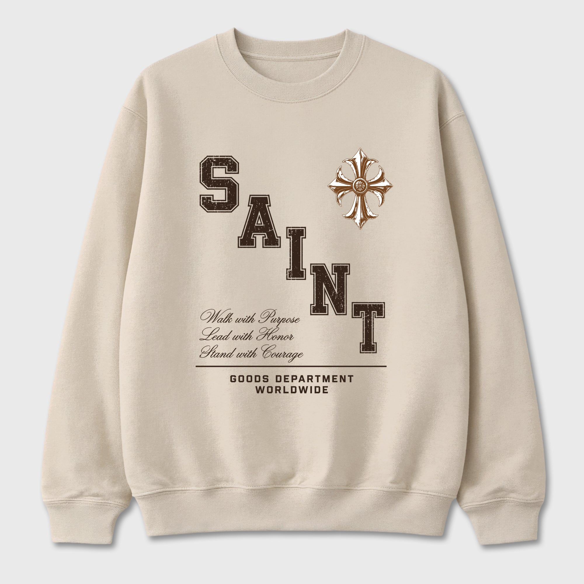 Saint Honor Graphic T-Shirt featuring original streetwear artwork designed to match the Air Jordan 1 Love Letter. Natural 2 Graphic Tee.