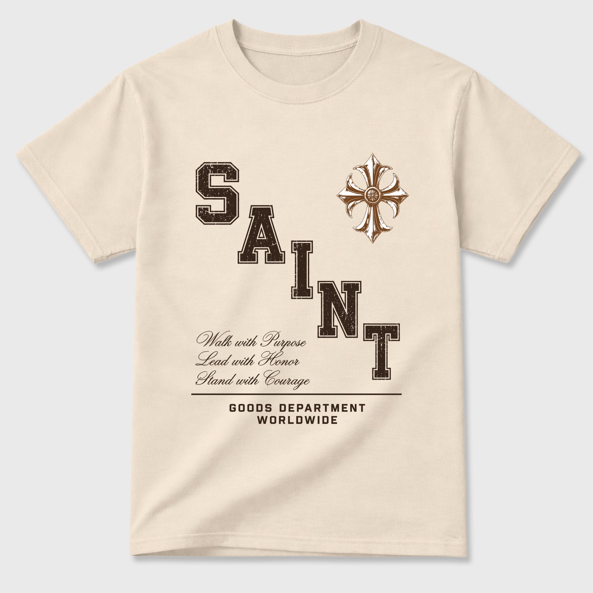 Saint Honor Graphic T-Shirt featuring original streetwear artwork designed to match the Air Jordan 1 Love Letter. Natural 2 Graphic T-Shirt.