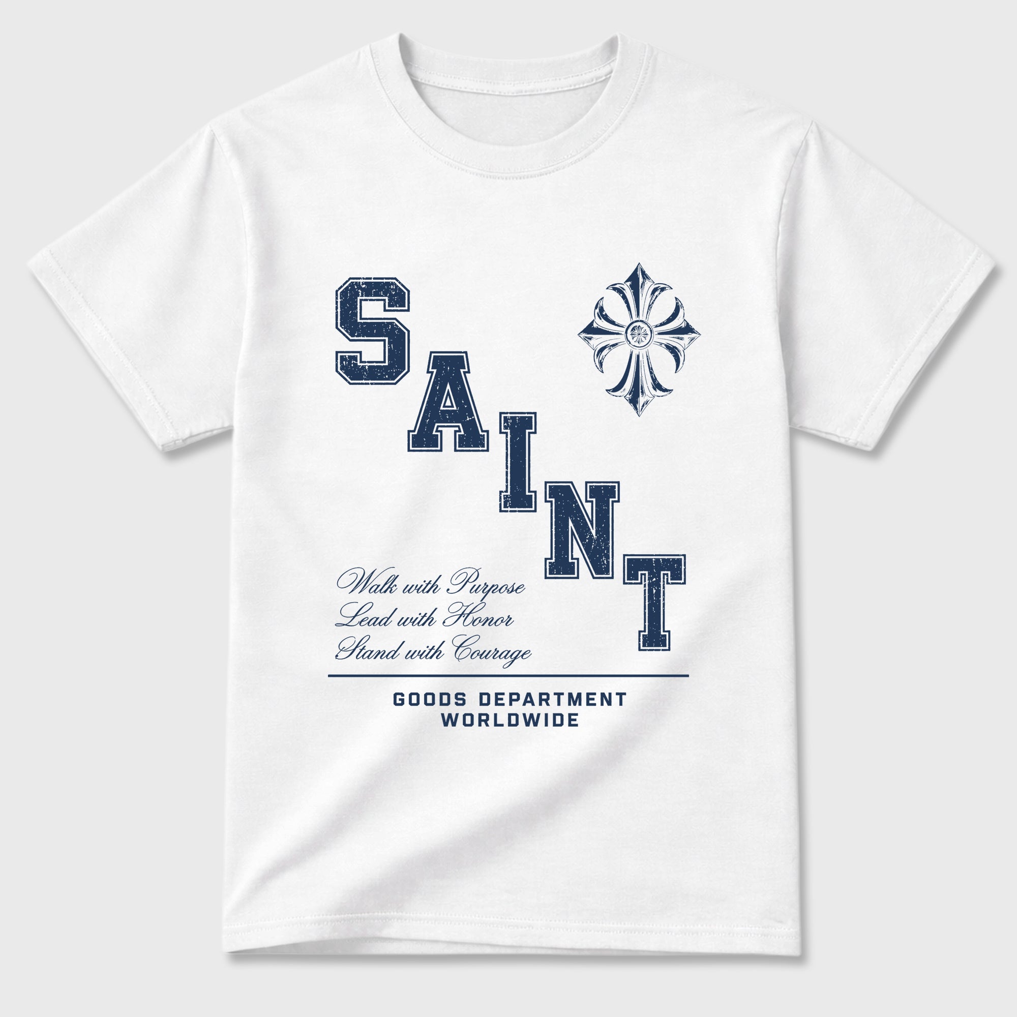 Saint Honor Graphic T-Shirt featuring original streetwear artwork designed to match the Air Jordan 13 Flint. White 2 Graphic T-Shirt.