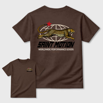 Saint Motion double side graphic tee styled to complete your fit with the AJ3 World's Best Dad, shown in Dark Chocolate.