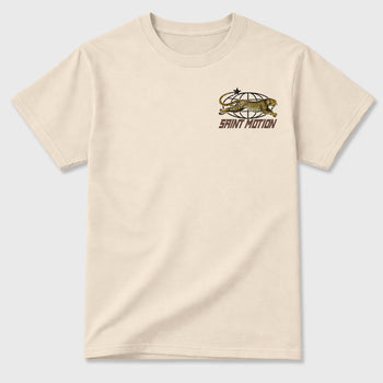 Saint Motion double side graphic tee styled to complete your fit with the AJ3 World's Best Dad, shown in Natural.