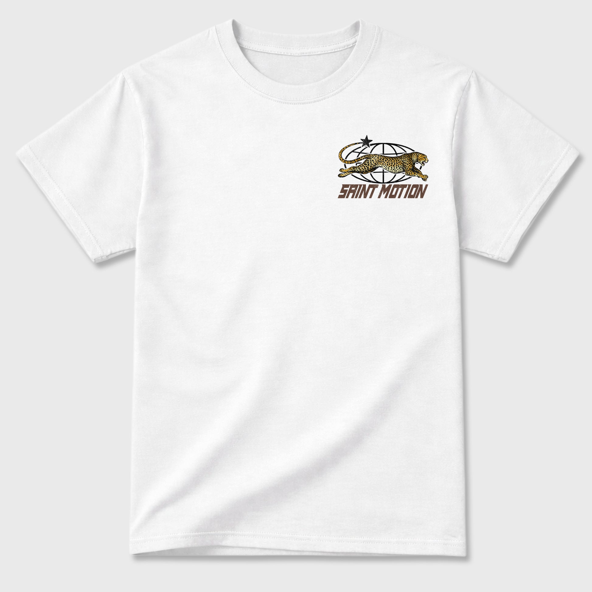 Saint Motion double side graphic tee styled to complete your fit with the AJ3 World's Best Dad, shown in White.