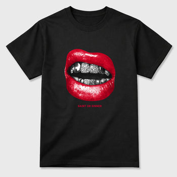 Sneaker match tees – Sneaker Tees To Match Air Jordan 1 Banned Shoes – Saint or Sinner Tee Black 2