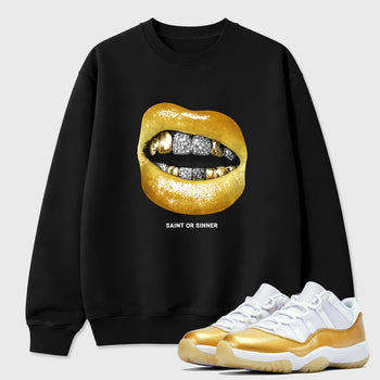 Sneaker match tees – Sneaker Tees To Match Air Jordan 11 Mother's Day Shoes – Saint or Sinner Tee Black 1