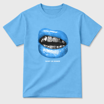 Sneaker match tees – Sneaker Tees To Match Air Jordan 11 University Blue Shoes – Saint Or Sinner Tee Carolina Blue 2