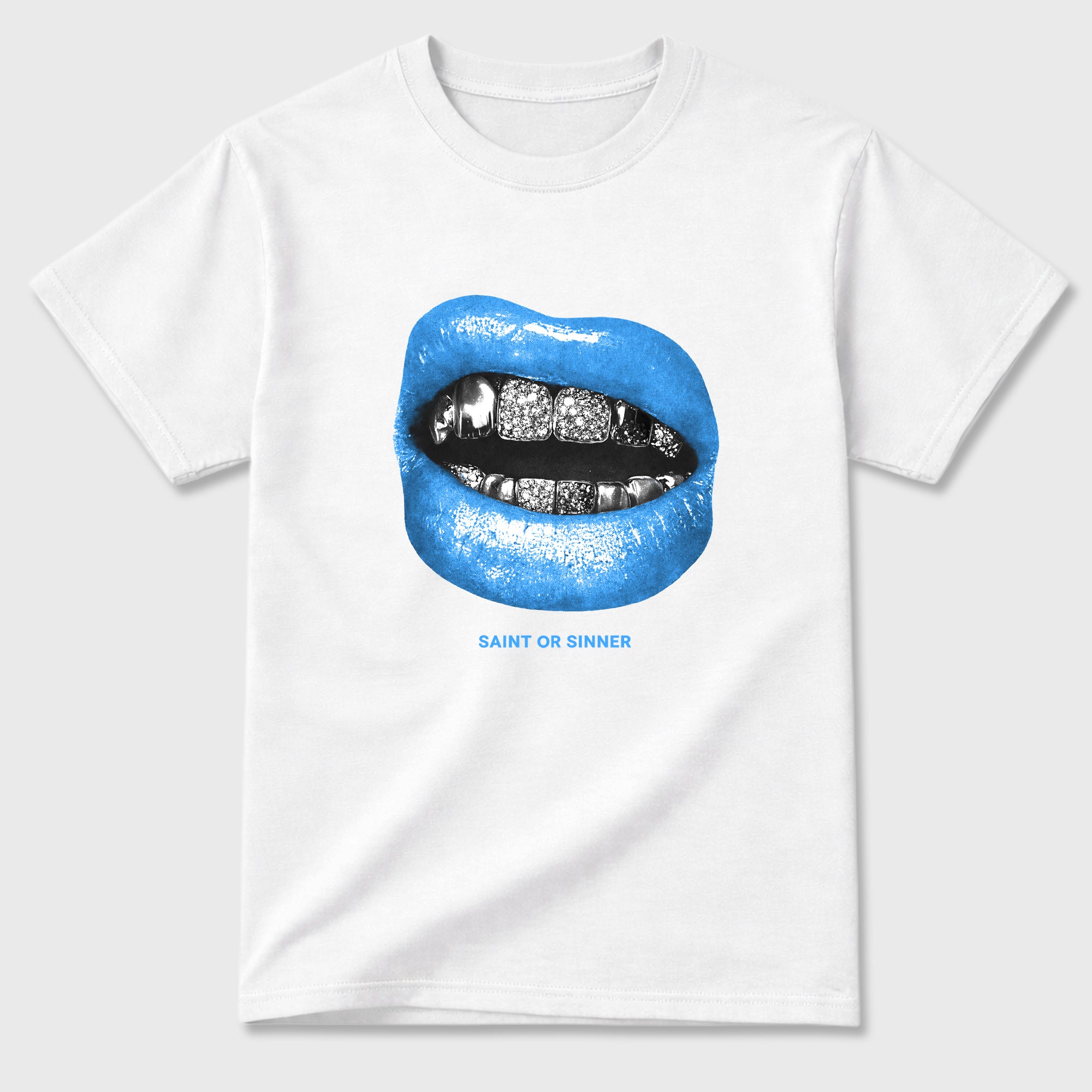 Sneaker match tees – Sneaker Tees To Match Air Jordan 11 University Blue Shoes – Saint Or Sinner Tee White 2