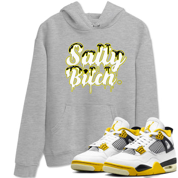 Air Jordan 4 Retro Vivid Sulfur shirt to match jordans Salty Bitch sneaker tees 4s Vivid Sulfur SNRT Sneaker Release Tees unisex cotton Heather Grey 1 crew neck shirt