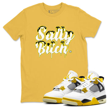 Air Jordan 4 Retro Vivid Sulfur shirt to match jordans Salty Bitch sneaker tees 4s Vivid Sulfur SNRT Sneaker Release Tees unisex cotton Daisy 1 crew neck shirt