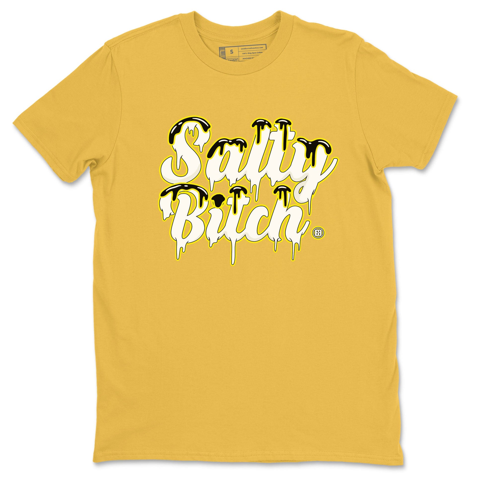 Air Jordan 4 Retro Vivid Sulfur shirt to match jordans Salty Bitch sneaker tees 4s Vivid Sulfur SNRT Sneaker Release Tees unisex cotton Daisy 2 crew neck shirt
