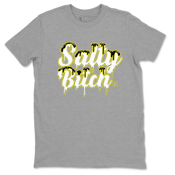 Air Jordan 4 Retro Vivid Sulfur shirt to match jordans Salty Bitch sneaker tees 4s Vivid Sulfur SNRT Sneaker Release Tees unisex cotton Heather Grey 2 crew neck shirt