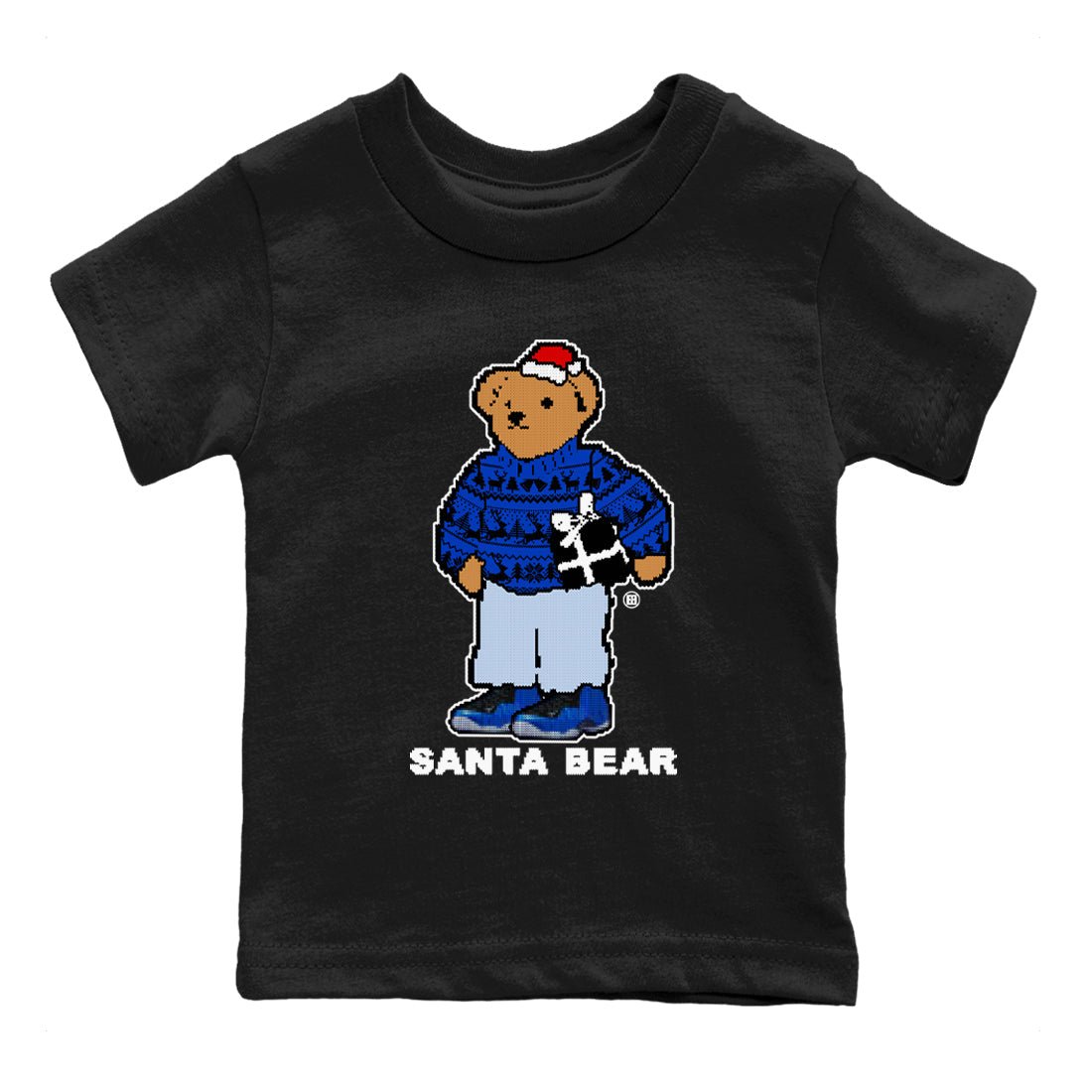 Air Foamposite One Royal t shirts to match sneakers Santa Bear Christmas Shirts Foams Royal shirt SNRT Sneaker Tees Youth Baby Black 2 tee