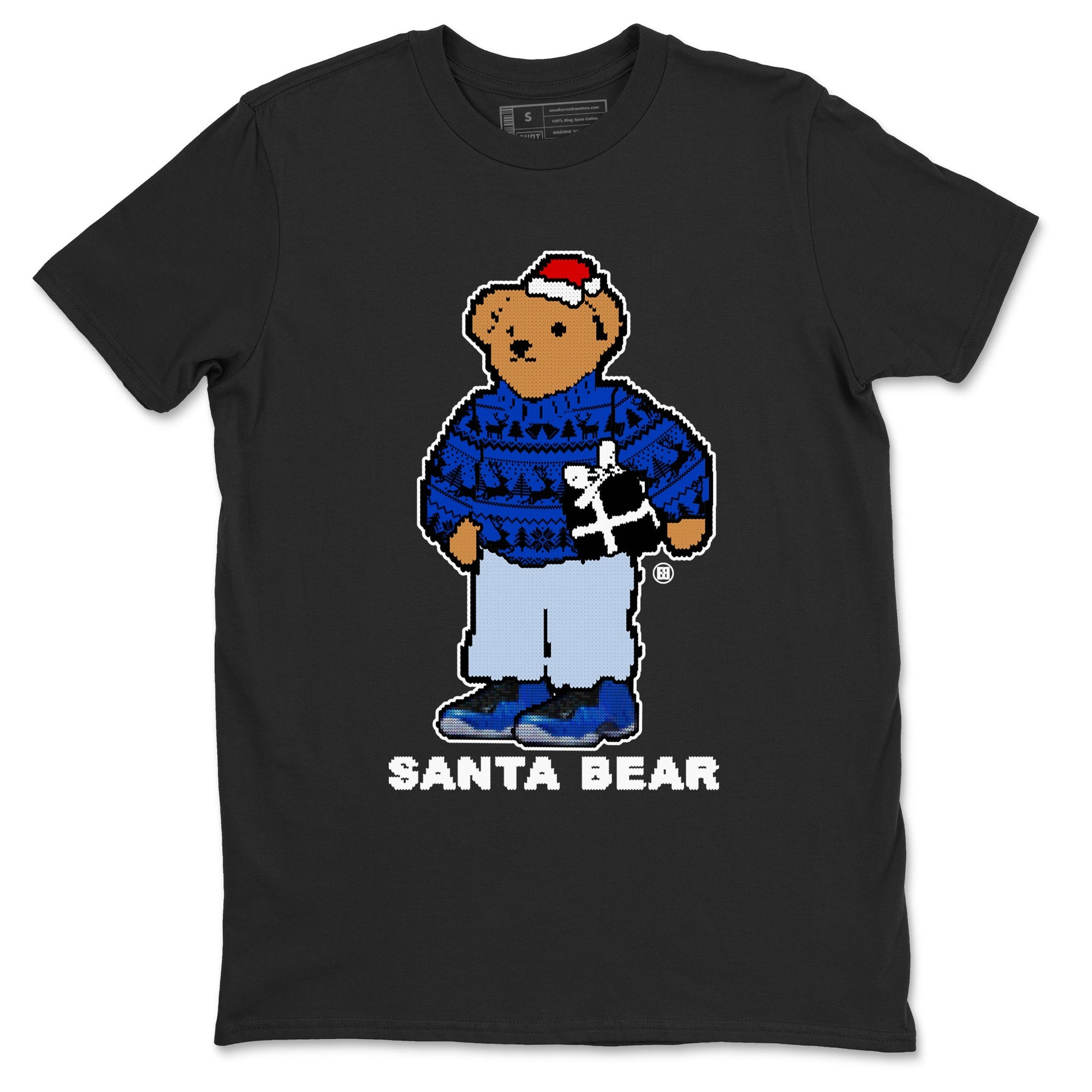 Air Foamposite One Royal t shirts to match sneakers Santa Bear Christmas Shirts Foams Royal shirt SNRT Sneaker Tees unisex cotton Black 2 shirts