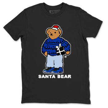 Air Foamposite One Royal t shirts to match sneakers Santa Bear Christmas Shirts Foams Royal shirt SNRT Sneaker Tees unisex cotton Black 2 shirts
