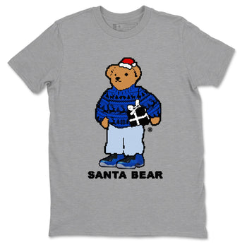 Air Foamposite One Royal t shirts to match sneakers Santa Bear Christmas Shirts Foams Royal shirt SNRT Sneaker Tees unisex cotton Heather Grey 2 shirts