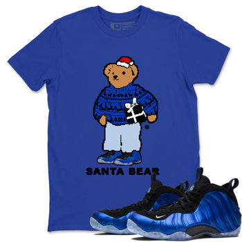 Air Foamposite One Royal t shirts to match sneakers Santa Bear Christmas Shirts Foams Royal shirt SNRT Sneaker Tees unisex cotton Royal Blue 1 shirts