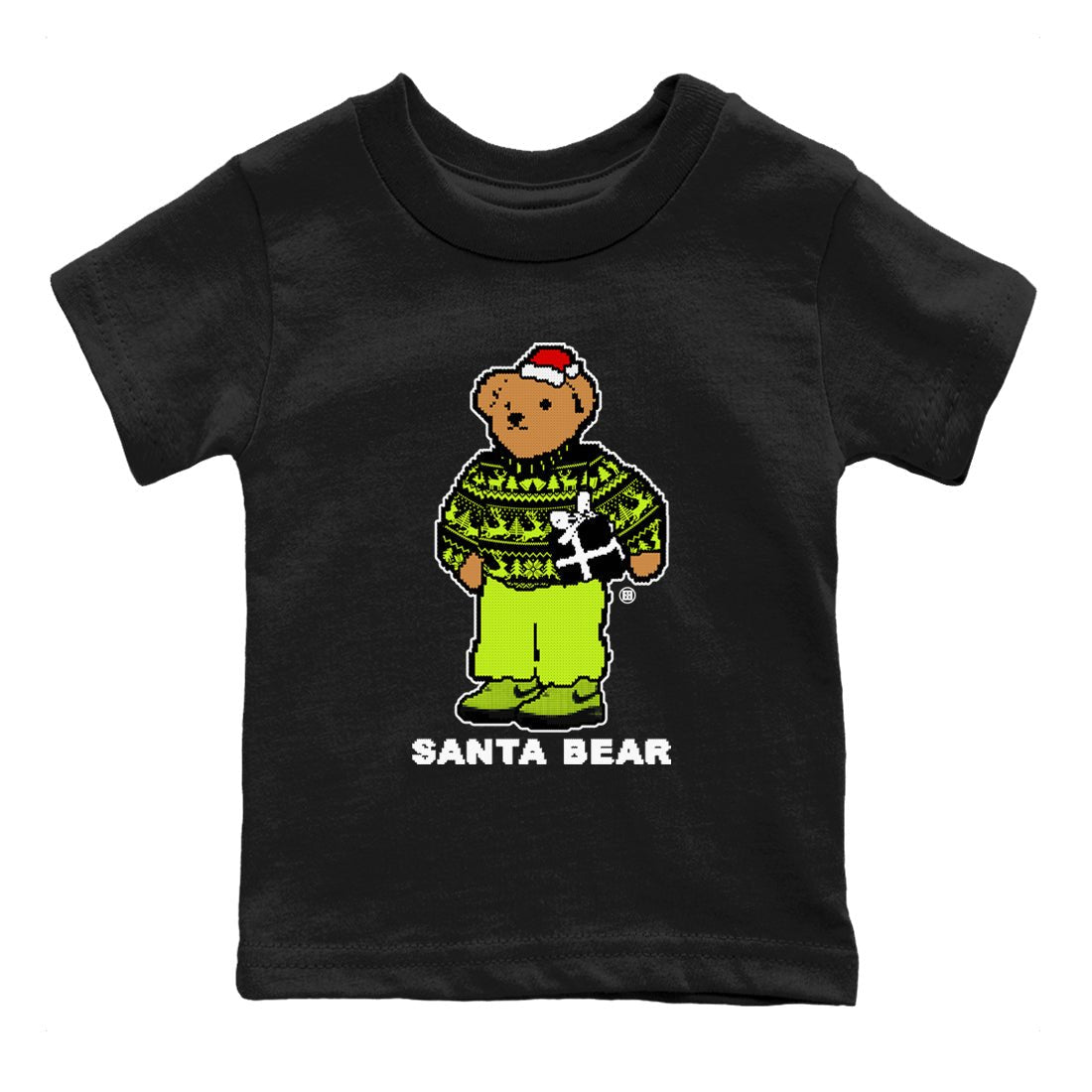 Air Force 1 Low Dance Volt t shirts to match sneakers Santa Bear Christmas Shirts Air Force 1 Volt shirt SNRT Sneaker Tees Youth Baby Black 2 tee