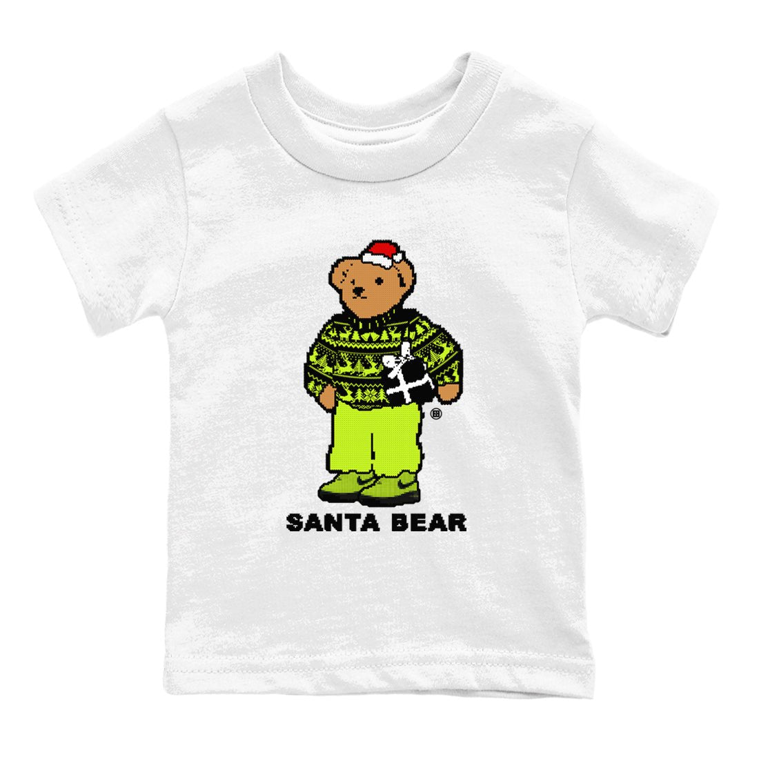 Air Force 1 Low Dance Volt t shirts to match sneakers Santa Bear Christmas Shirts Air Force 1 Volt shirt SNRT Sneaker Tees Youth Baby White 2 tee