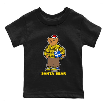 Jordan 1 Retro Low OG SP Travis Scott Canary t shirts to match sneakers Santa Bear Christmas Shirts Air Jordan 1 Travis Scott Canary shirt SNRT Sneaker Tees Youth Baby Black 2 tee