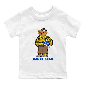 Jordan 1 Retro Low OG SP Travis Scott Canary t shirts to match sneakers Santa Bear Christmas Shirts Air Jordan 1 Travis Scott Canary shirt SNRT Sneaker Tees Youth Baby White 2 tee