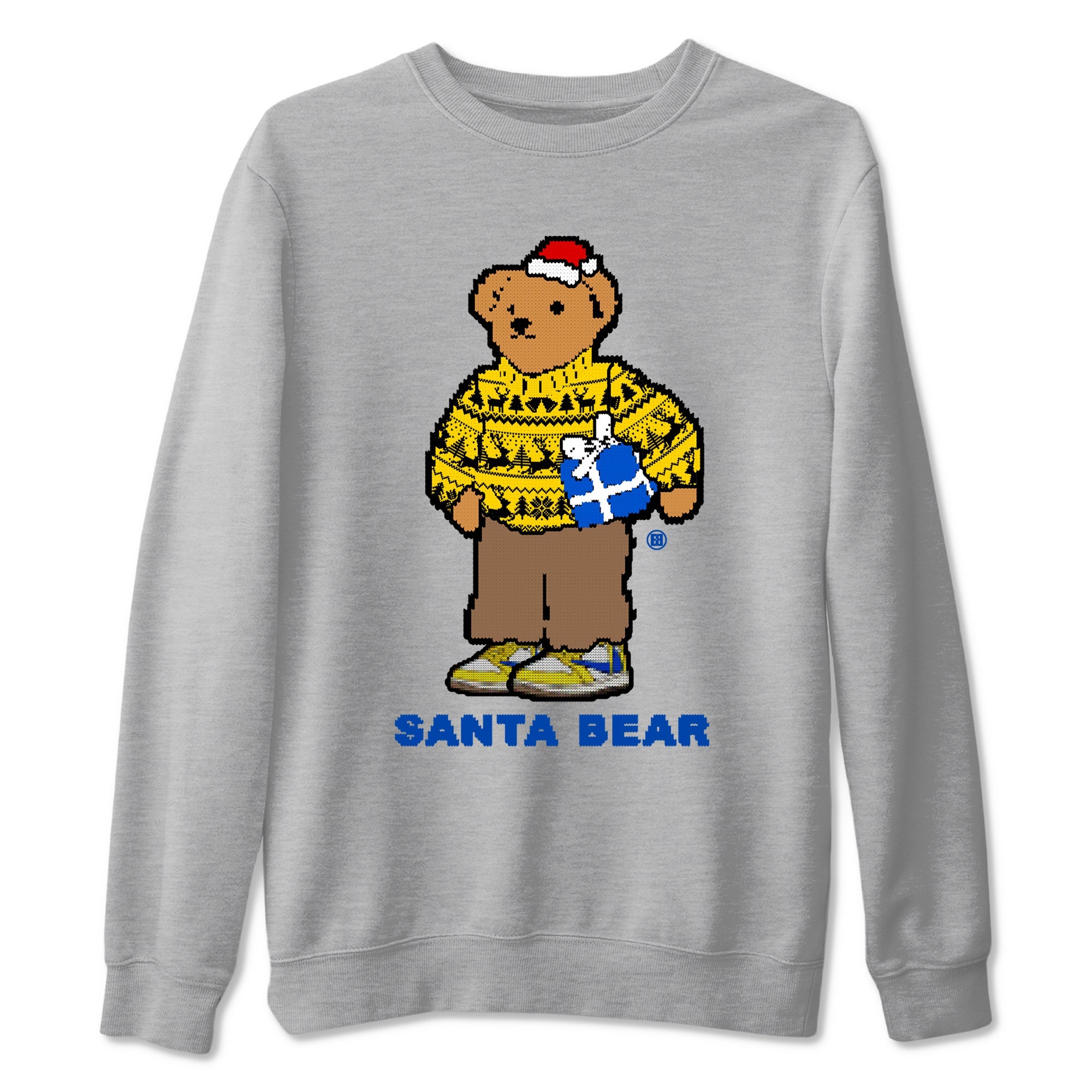Jordan 1 Retro Low OG SP Travis Scott Canary t shirts to match sneakers Santa Bear Christmas Shirts Air Jordan 1 Travis Scott Canary shirt SNRT Sneaker Tees unisex cotton Heather Grey 2 shirts