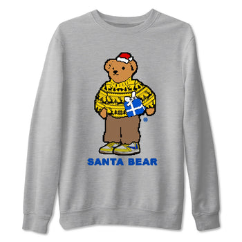 Jordan 1 Retro Low OG SP Travis Scott Canary t shirts to match sneakers Santa Bear Christmas Shirts Air Jordan 1 Travis Scott Canary shirt SNRT Sneaker Tees unisex cotton Heather Grey 2 shirts