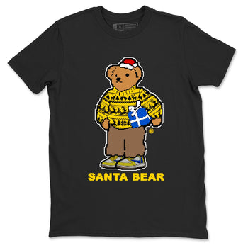 Jordan 1 Retro Low OG SP Travis Scott Canary t shirts to match sneakers Santa Bear Christmas Shirts Air Jordan 1 Travis Scott Canary shirt SNRT Sneaker Tees unisex cotton Black 2 shirts
