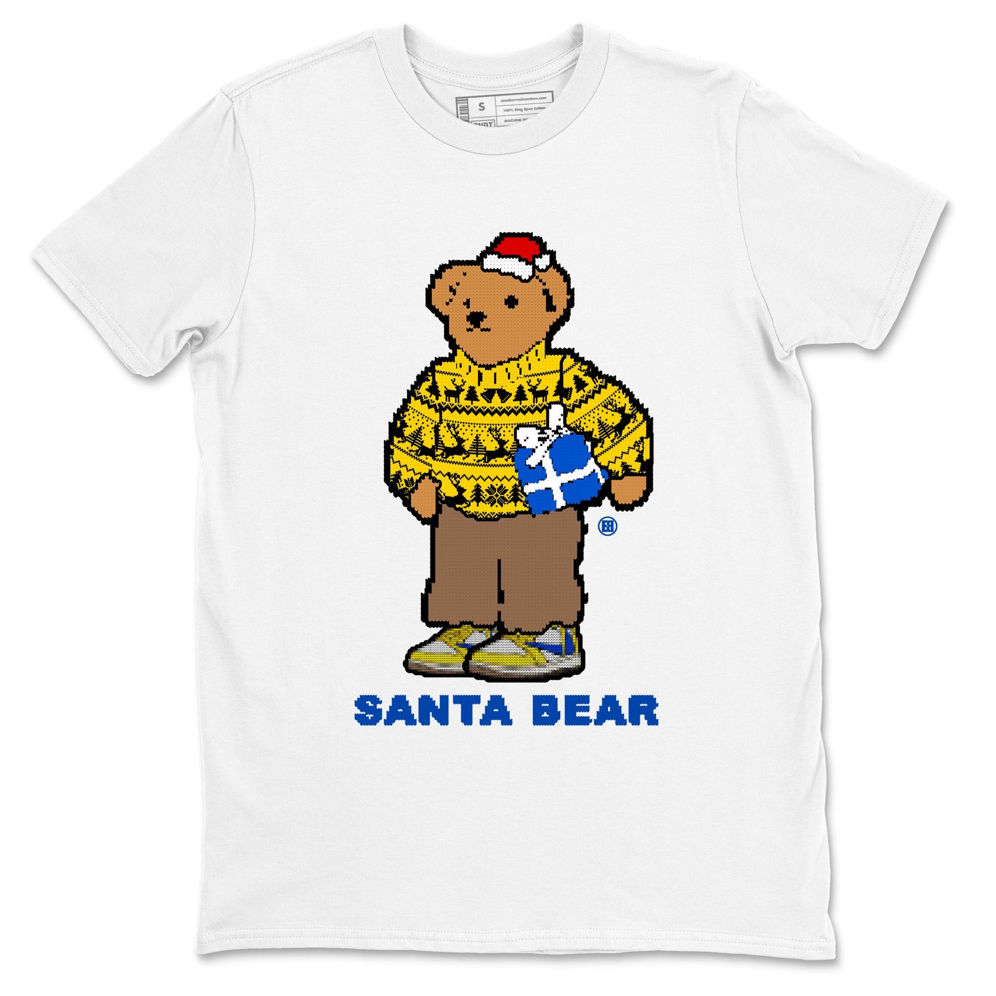 Jordan 1 Retro Low OG SP Travis Scott Canary t shirts to match sneakers Santa Bear Christmas Shirts Air Jordan 1 Travis Scott Canary shirt SNRT Sneaker Tees unisex cotton White 2 shirts
