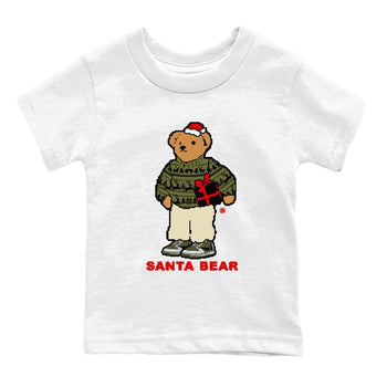 Jordan 1 Retro Low Travis Scott Olive t shirts to match sneakers Santa Bear Christmas Shirts Air Jordan 1 Travis Scott Medium Olive shirt SNRT Sneaker Tees Youth Baby White 2 tee